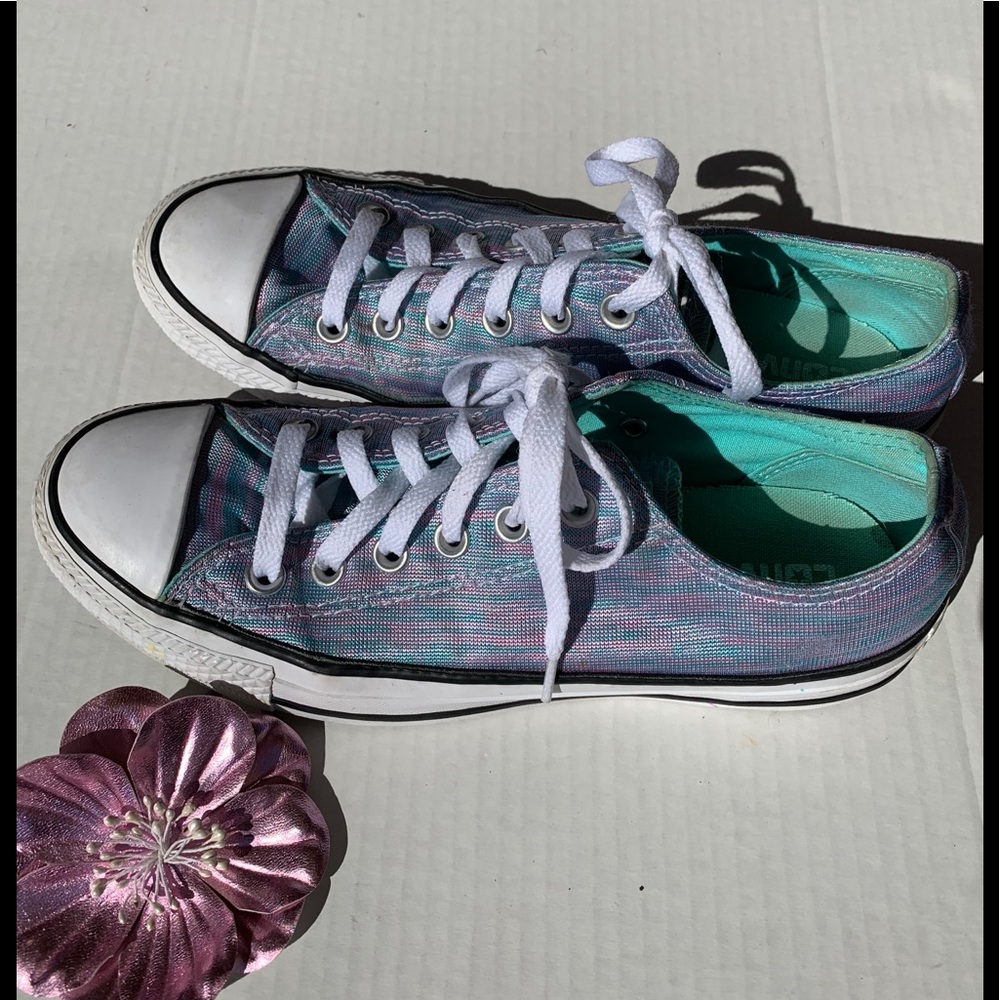 Cotton Candy Converse Pink and Blue Sz 8